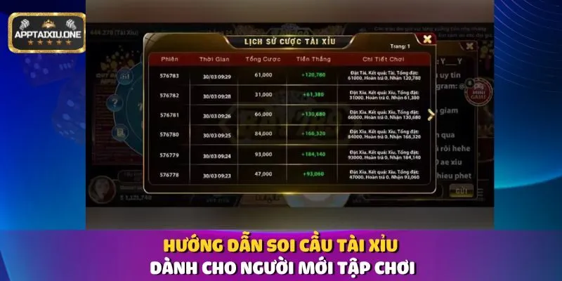 Hướng dẫn soi cầu Tài Xỉu dành cho người mới tập chơi