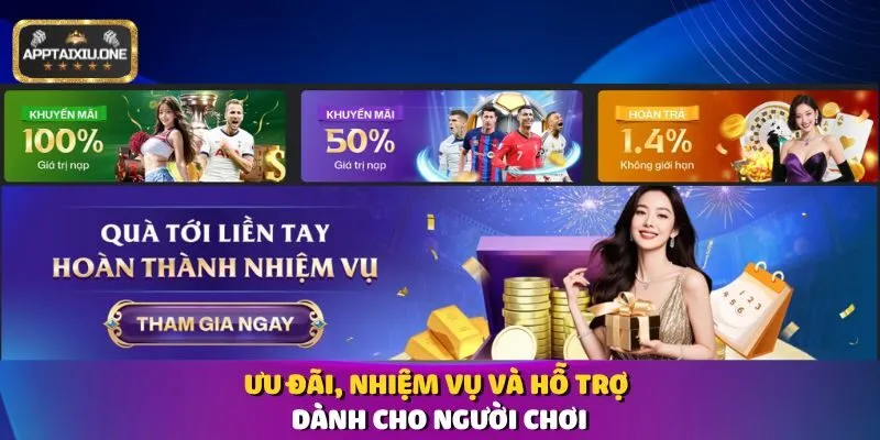 Ưu đãi, nhiệm vụ và hỗ trợ dành cho người chơi